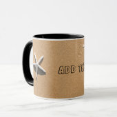 Mug Poisson Starfish sur Sandy Beach (Devant gauche)