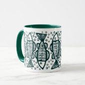 Mug Poisson - Vert foncé (Devant gauche)