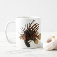 Poisson vintage de Lion, Marine Océan Vie Animal