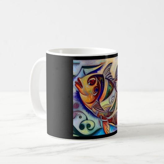 Mug Poissons 3 (Devant gauche)