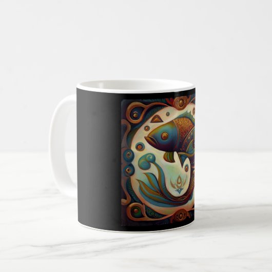 Mug Poissons 5 (Devant gauche)