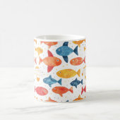Mug Poissons amusants Motif coloré (Centre)