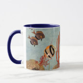 Mug Poissons-anges en corail, poissons tropicaux Vinta (Gauche)