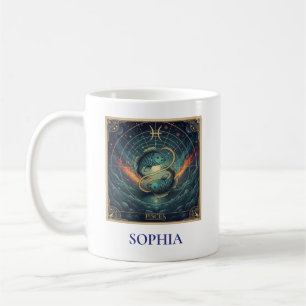 Mug Poissons Bleu Céleste Zodiaque
