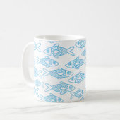 Mug Poissons bleus nageant dans la mer (Devant gauche)