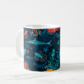 Mug Poissons colorés dans l'océan (Devant gauche)
