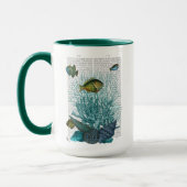 Mug Poissons, coquillages bleus et coraux (Gauche)