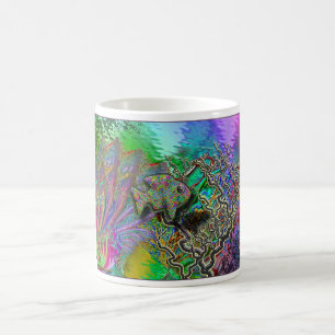 Mug Poissons dans un récif coralien - imaginaire