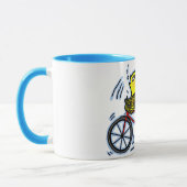 Mug Poissons de bicyclette (vélo) (Gauche)