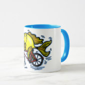 Mug Poissons de bicyclette (vélo) (Devant droit)