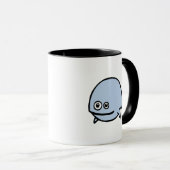 Mug Poissons de FreeDos - bleu (Devant droit)
