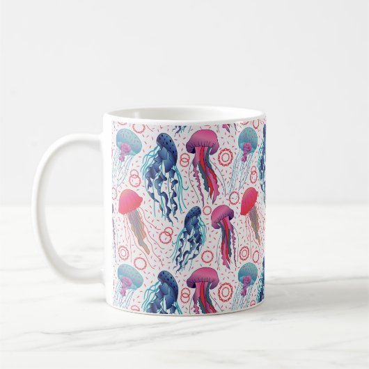 Mug Poissons de gelée colorée (Gauche)
