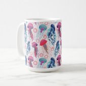 Mug Poissons de gelée colorée (Devant gauche)