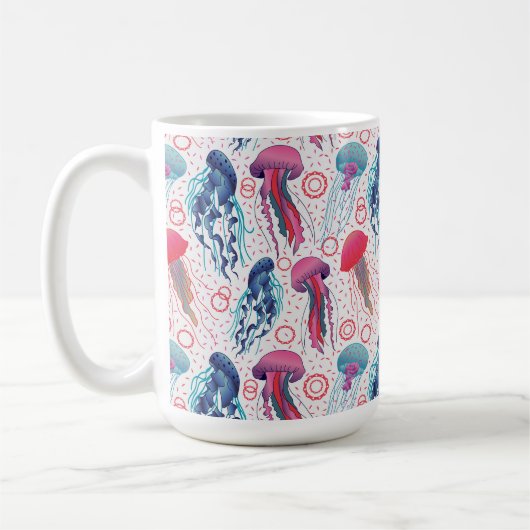 Mug Poissons de gelée colorée (Gauche)