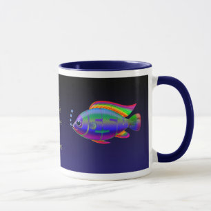 Mug Poissons de Jésus avec l'arrière - plan