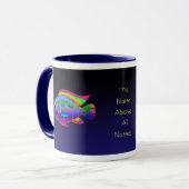 Mug Poissons de Jésus avec l'arrière - plan (Devant gauche)