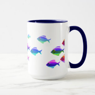 Mug Poissons de natation