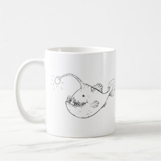 Mug Poissons de pêcheur à  la ligne de mer profonde de