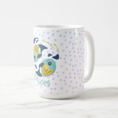 Mug Poissons de Poissons modernes Zodiac (Devant droit)