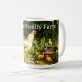 Mug Poissons De Poulets Et Bébés À La Ferme (Devant droit)