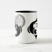 Mug Poissons de style grec avec Poisson Zodiac Graphiq (Centre)