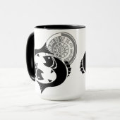 Mug Poissons de style grec avec Poisson Zodiac Graphiq (Devant gauche)