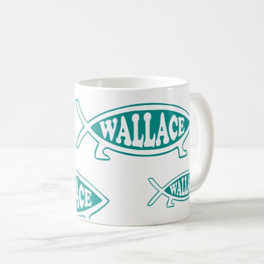 Mug Poissons d'évolution d'Alfred Wallace (Devant droit)