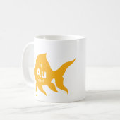 Mug Poissons élémentaires d'or de Tableau périodique (Devant gauche)