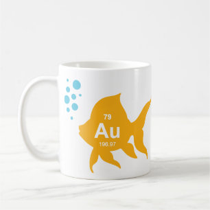 Mug Poissons élémentaires d'or de Tableau périodique