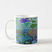 Mug poissons en mer (Gauche)