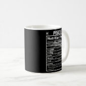 Mug Poissons Faits nutritionnels Astrologie (Devant droit)