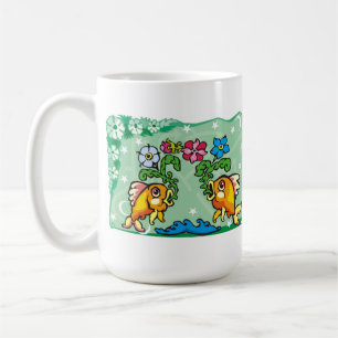 Mug Poissons floraux Poissons avec fleurs