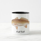 Mug Poissons rouges, art original par Mary K (Centre)