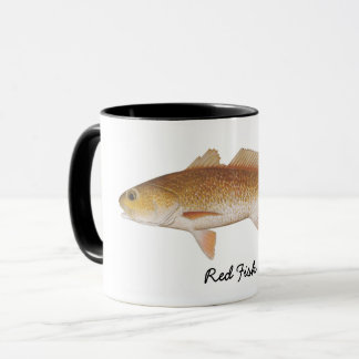Mug Poissons rouges, art original par Mary K