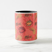 Mug Poissons sur corail vivant arrière - plan (Centre)