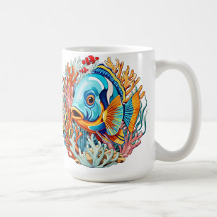 Mug Poissons Tropicaux Couleurs Vives Ambiance Été