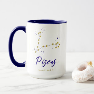 Mug Poissons Zodiac Constellation Poisson étoile Horos