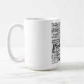 Mug Poissons Zodiac Word Cloud Inspiration (Gauche)