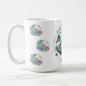 Mug Poissons Zodiaque Colorés Astrologie (Gauche)