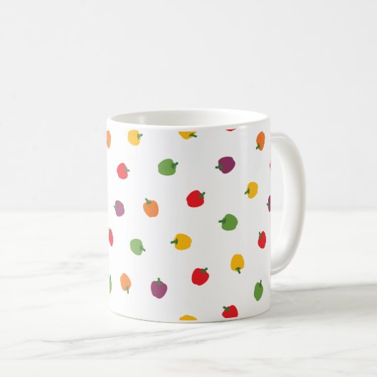 Mug Poivrons Bell colorés (Devant droit)