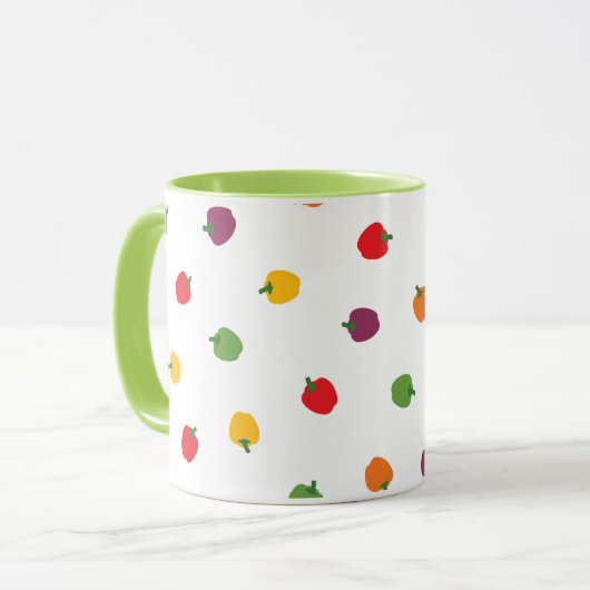 Mug Poivrons Bell colorés (Devant gauche)