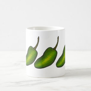 Mug Poivrons de poivre Jalapeno vert chaud Jalapenos M