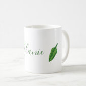 Mug Poivrons verts personnalisés (Devant droit)