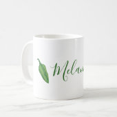 Mug Poivrons verts personnalisés (Devant gauche)