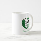 Mug Poivrons Verts Sentez l'Amour (Devant droit)