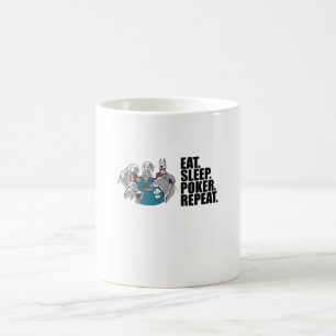 Mug Poker - Manger. Dormir. Poker. Répéter.