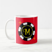 Mug - Poker Personnalisé (ajouter initial) (Gauche)