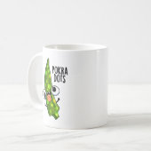 Mug Pokra Dots Funny Okra Pun (Devant gauche)