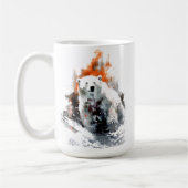 Mug Polar Bear American Wild Animal  (Gauche)