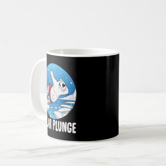 Mug Polar Plunge Ice Jump Funny Polar Bear Winter   (Devant gauche)